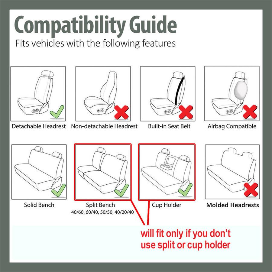 Flat cloth Seat Protections for 3 ROW Vehicles
