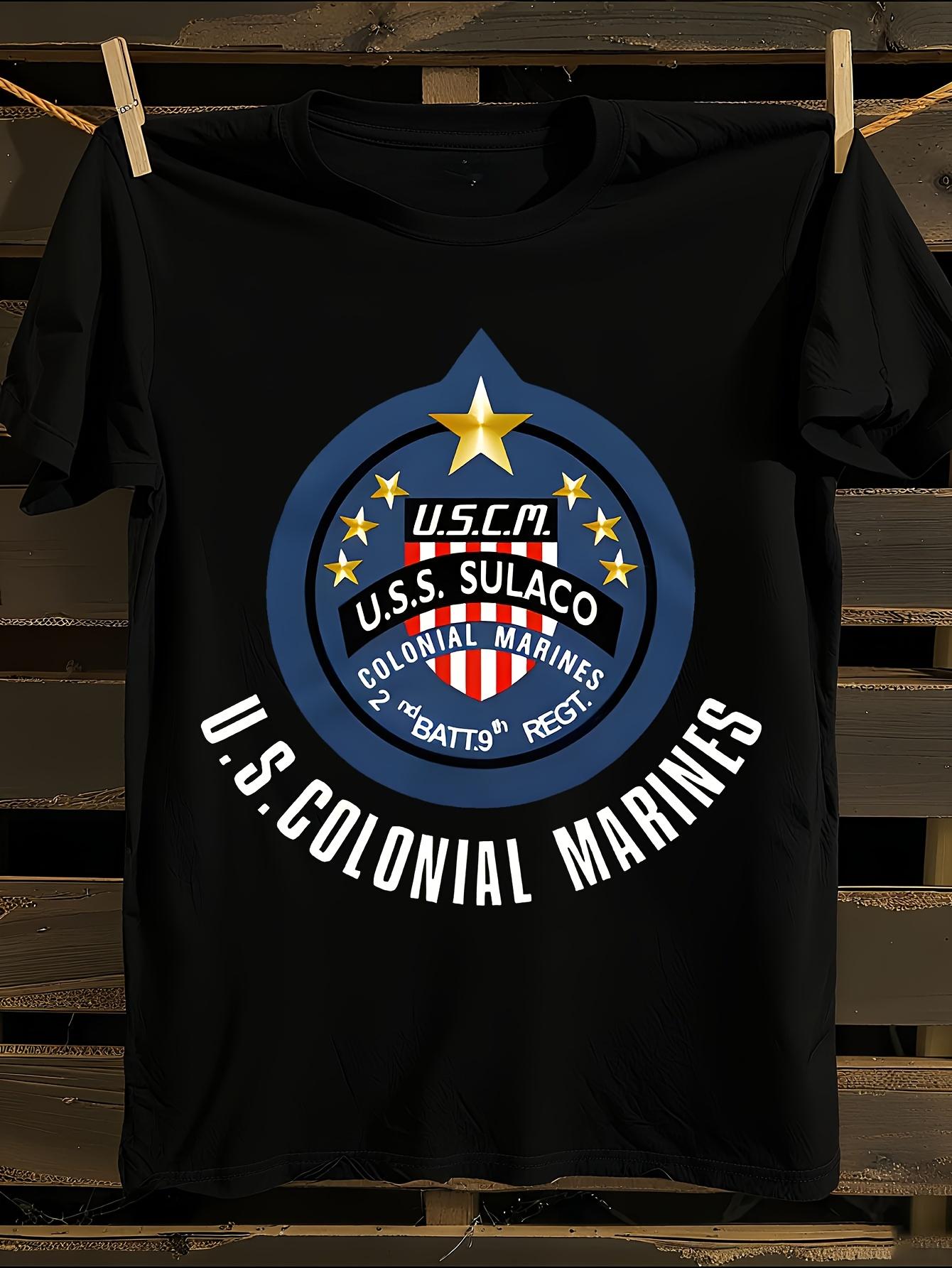Firefly TV Show Inspired Colonial Marine Corps Graphic Ts... S