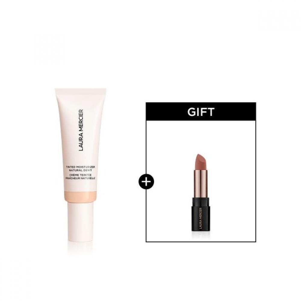 

Laura Mercier Tinted Moisturizer Natural Dewy +mini Lipstick 3N sand