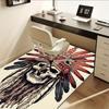 1pc. Indian Chief Feather Headdress Rug for Home Decor, Office Carpet, Chair Cover, Outdoor Mat, Gift Idea