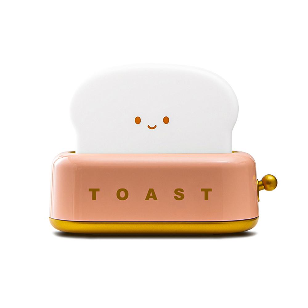 Mini lampada da tostapane con luci notturne per bambini, arredamento carino per la camera da letto, soggiorno, sala da pranzo, desktop rosa