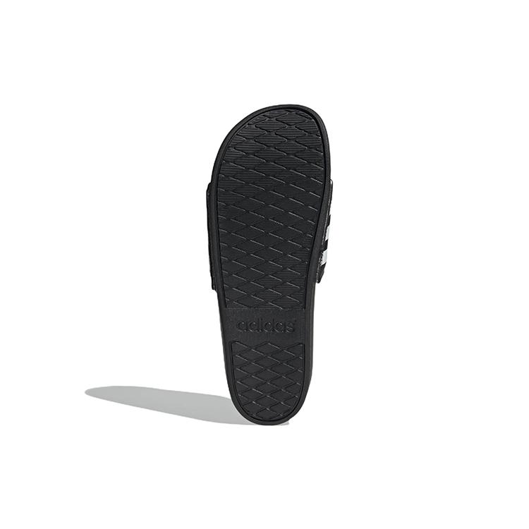 New Adidas Adilette Comfort Sandals Core Black Cloud White Black