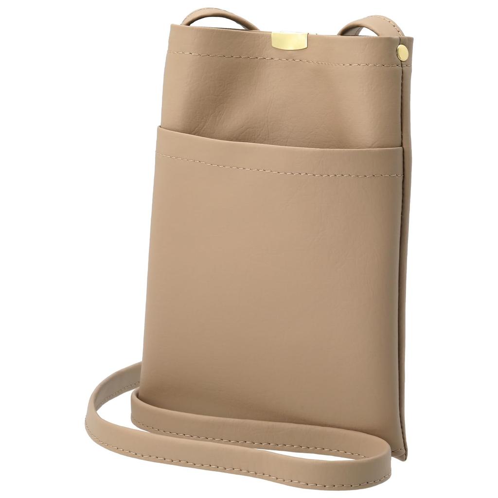 Smartphone Shoulder Bag for Women, Smartphone Pouch, Smartphone Bag, Sacoche, Crossbody, Available in 6 Colors (Milk Tea)
