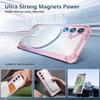 For Samsung Galaxy S24 Magnetic Phone Case Transaprent TPU+PC Hybrid Cover