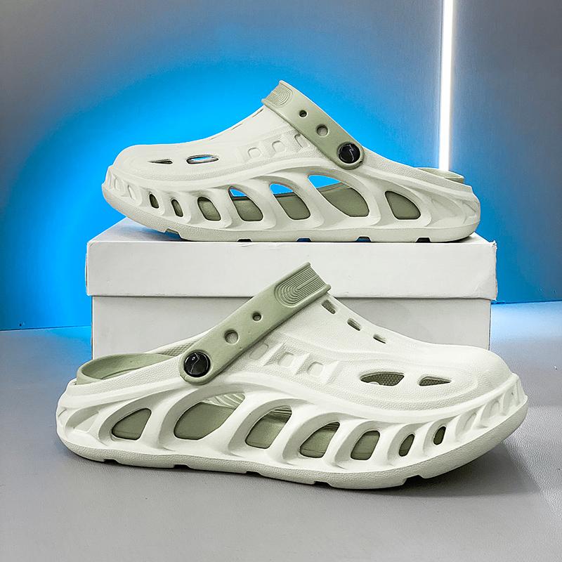 Fashion Fashion Men's Sandals Outdoor Slippers Beach Comfortable Slides Thick Soft Clogs Water Shoes Men Casual Shoes Men Beach Sandals