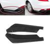 Carbon Fiber Black Rear Bumper Diffuser Side Fender Spoiler Lip Canard Protector