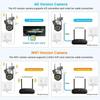 Nuova telecamera IP 4G/WiFi a doppia lente 8MP 4K Telecamera di sorveglianza Wireless per esterni Smart Home Visione notturna V380 Zoom digitale Telecamera CCTV