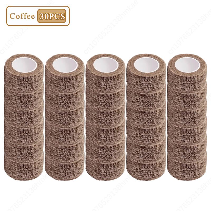 1/5/10/30/50PCS Self-adhesive Bandage Flexible Stretch Sports Elastic Tape for Sprains and Swelling Finger Protection Bandage