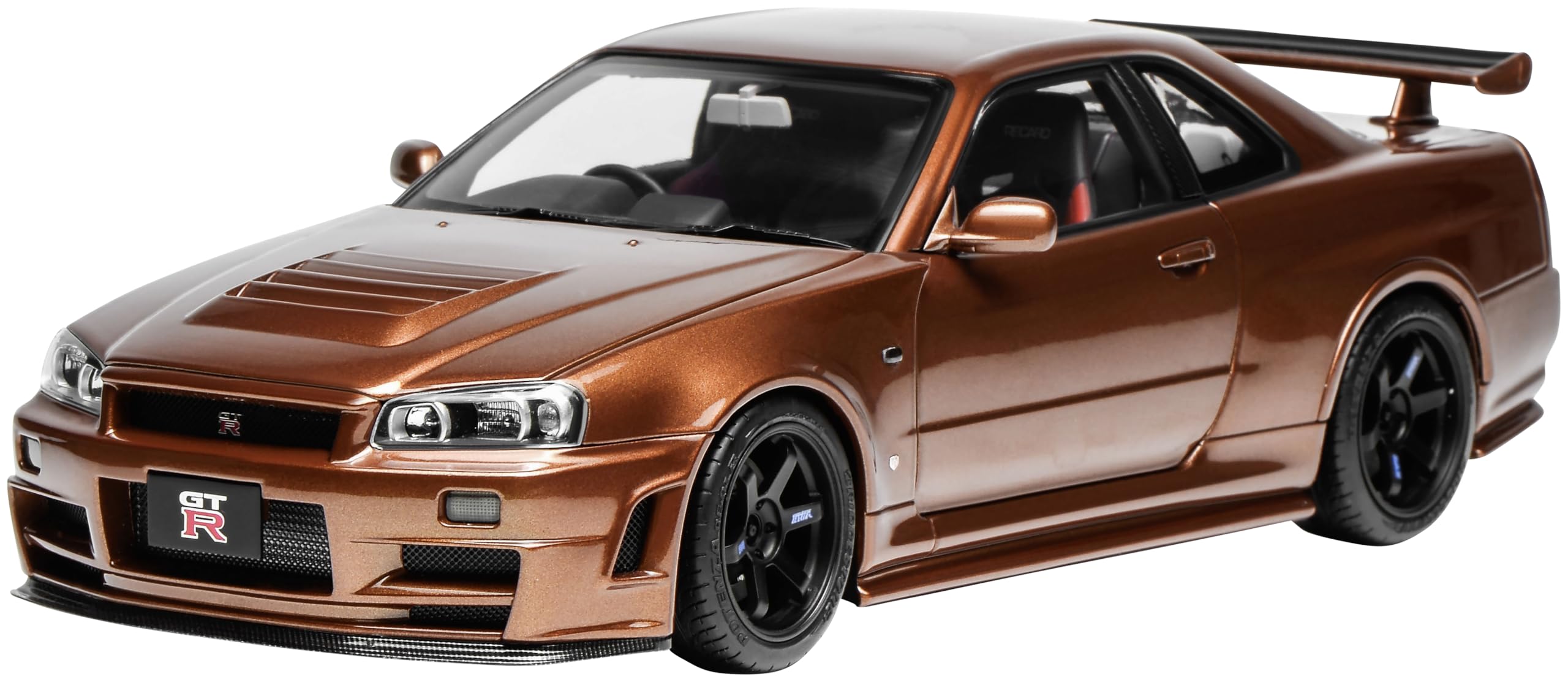 

FREESTYLE MOTORHELIX Масштаб Nissan Skyline ВЕРСИЯ НА ЗАКАЗ Металлический Бронзовый Готовый продукт M83414 1/18 GT-R (Р34)