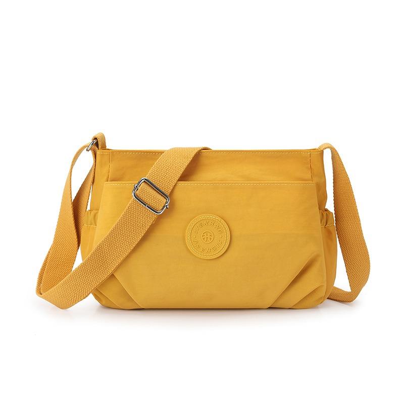 

New lightweight fashion women s bag nylon cloth pleated shoulder bag multi-compartment casual mother messenger bag