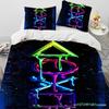 Cartoon Gamer Game Controller Comforter Bedding Set,Duvet Cover Bed Set Quilt Cover Pillowcase,King Queen Size Bedding Set Boys