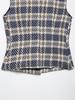 European & American Women's Summer Plaid Sleeveless Vest and Wide Pleated Culottes Set A36231/2