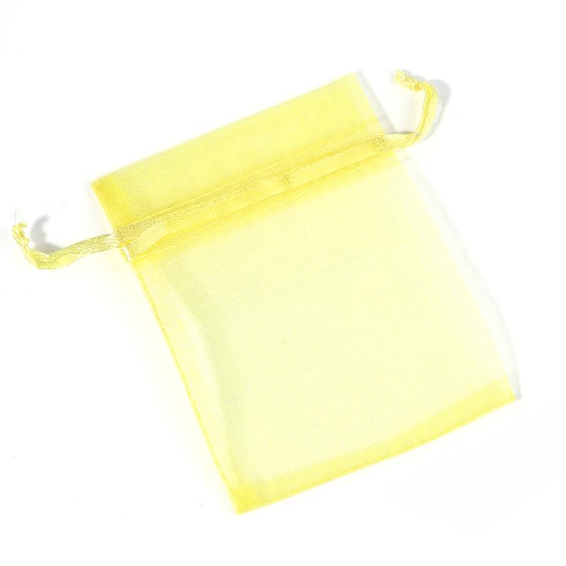 10pcs Adjustable Organza Bags 7x9cm Jewelry Packaging Bags Wedding Birthday Drawstring Pouches Christmas Gift Bags