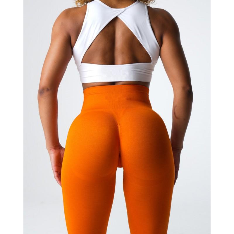 High-Waisted Seamless 9/10 Length Yoga Leggings Women Quick-Dry Nylon Spandex Compression Fitness Pants