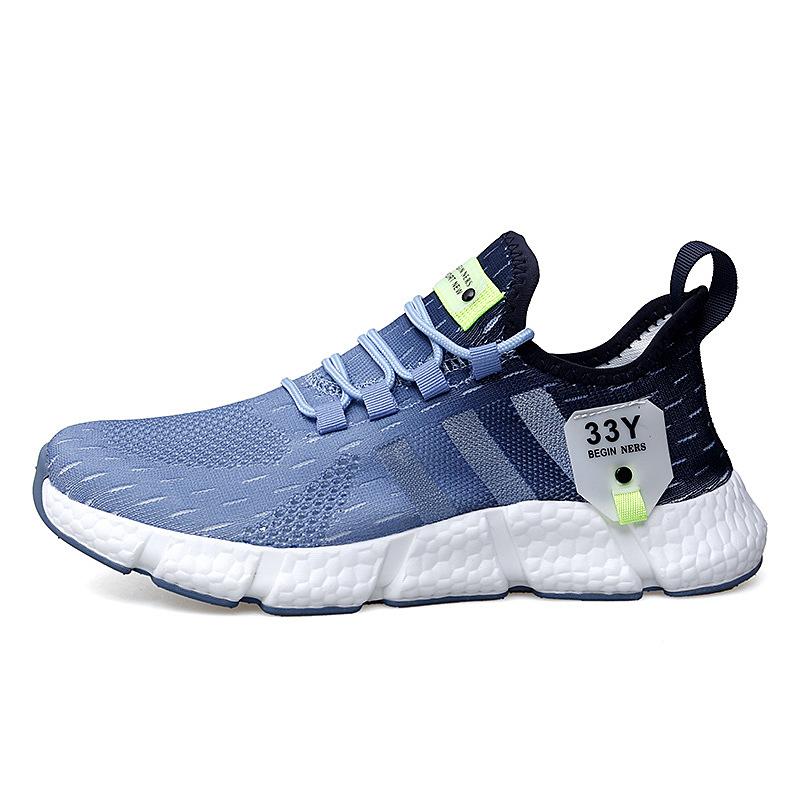 Men's and Women's Shoes Sports Shoes Summer Running Shoes Flying Woven Breathable  Shoes Lightweight Sneakers