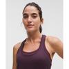 Lululemon Swiftly Tech Racerback Tank Top 2.0  Hip Length Spandex Stripe Plum Indochine Blue