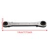 2pcs with Hex Bit Adapter Ratcheting Refrigeration Wrench