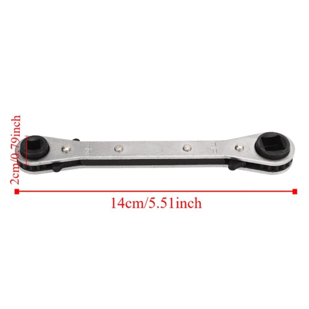 2pcs with Hex Bit Adapter Ratcheting Refrigeration Wrench