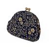 [Inden-ya] Wallet with Coin Purse 1104 121H, Navy Deer Leather with American Blue Lacquer