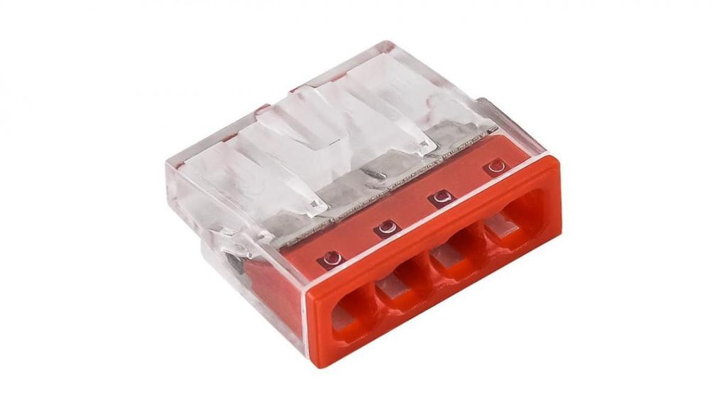 Quick Connector 4X 2.5Mm2 Red E.4182T /100pcs./