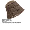 Women Hat Breathable Hollow Pure Color Summer Basin Design Fisherman Hat Outdoor