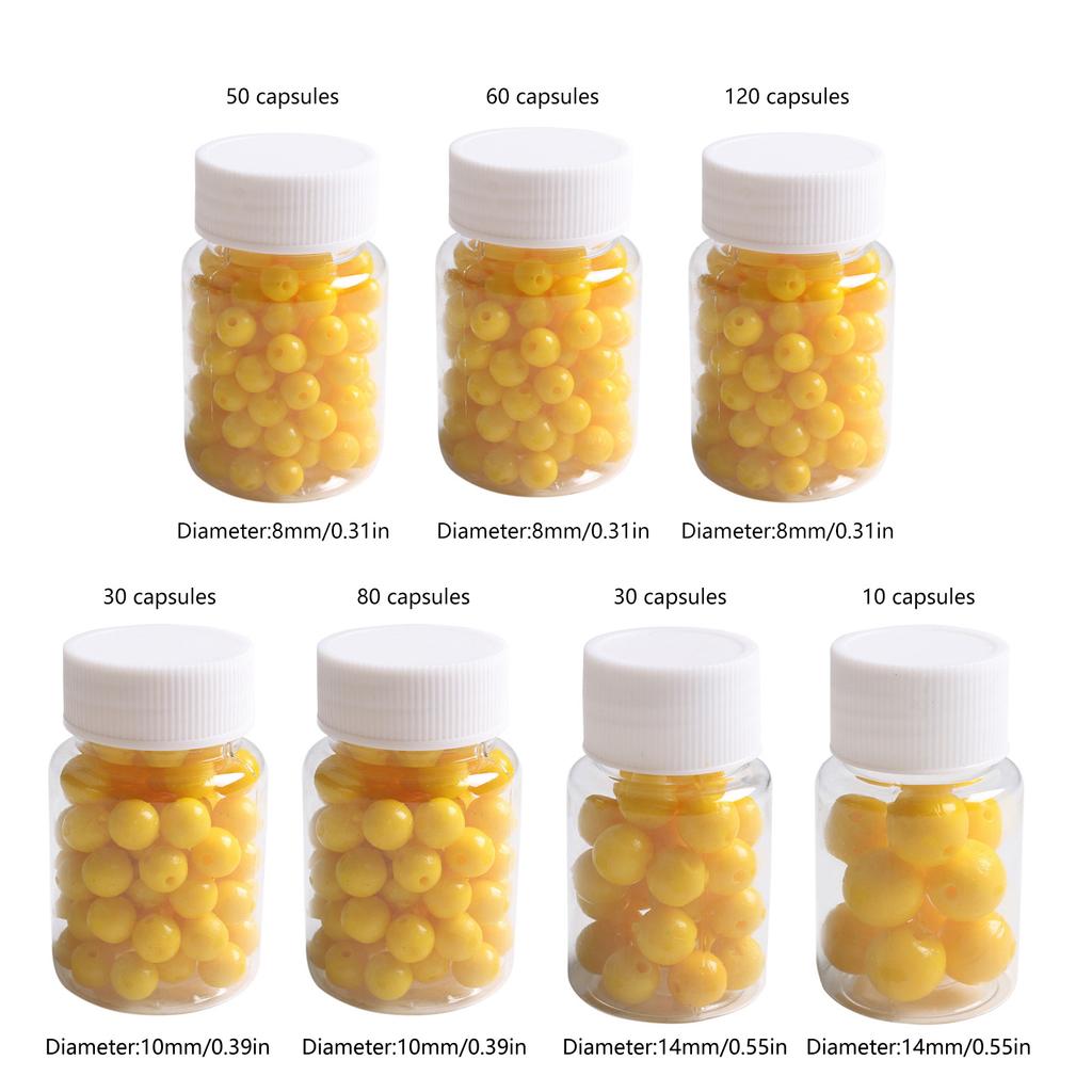 8mm/10mm/14mm Corn Flavor Floating Ball Baits Fishing Float Beads Soft Baits Fishing Tackle Fishing Lures for Carp Trout