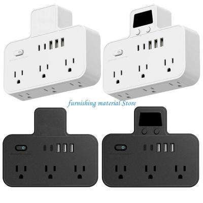 Y5GD Mehrfach-Ladestationen USB C Schnelllade-System 110V Wandanschluss Stromschutz Einfach zu bedienen für Homeoffice