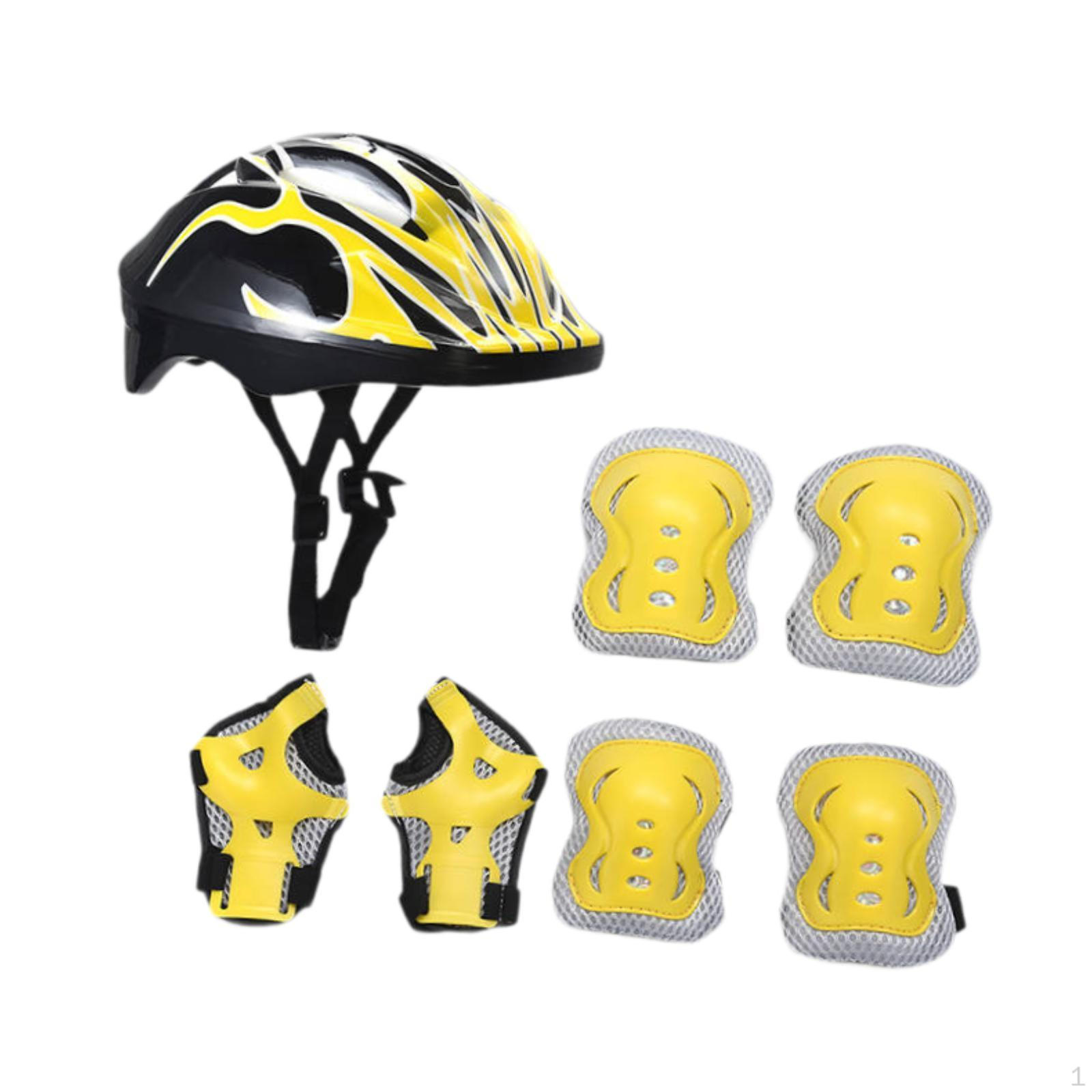 

Детский велосипедный шлем для катания на роликах, скейтборде с наколенниками для езды Pink