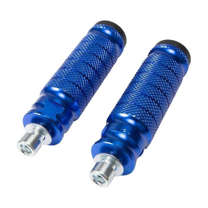 31BC Universal Aluminum Foot Pegs with Anti Slip Design Easy Installation Modification Part for Motorcycles E Bikes