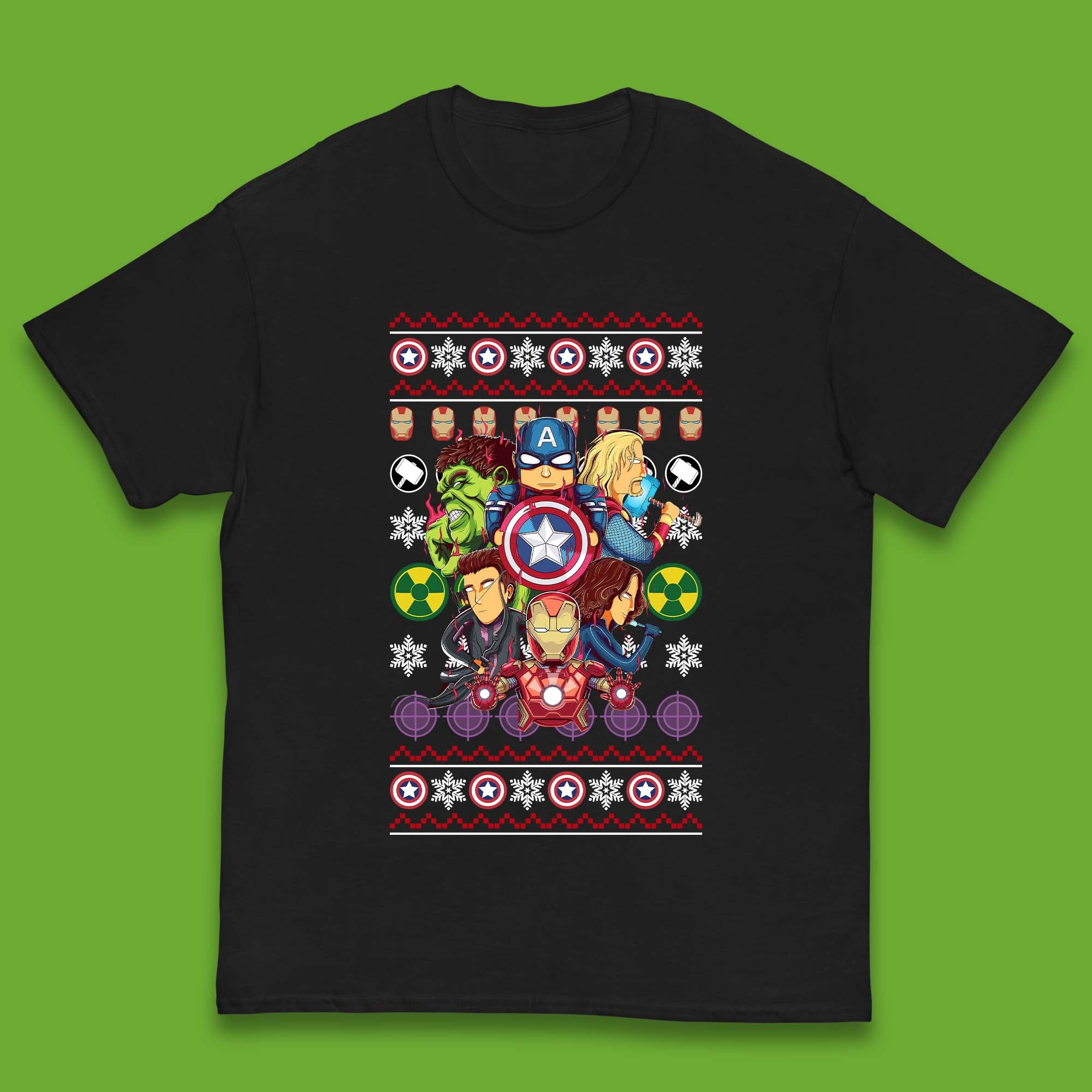 Christmas Avengers Superheroes Kids T-Shirt 130
