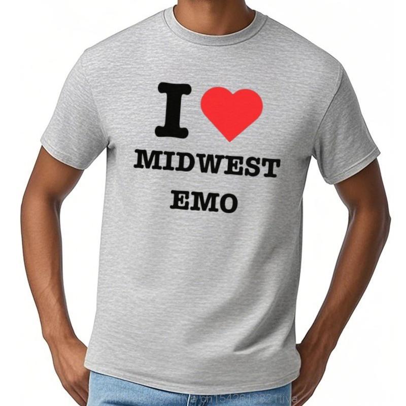 I Love Midwest Emo T Shirt Heart Band