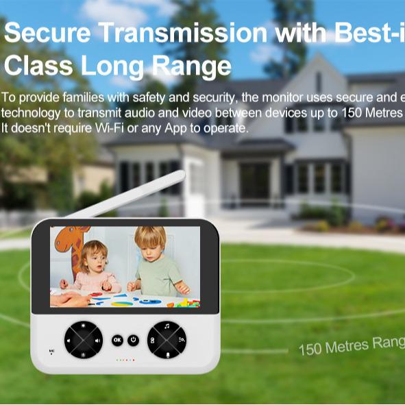 4.3" Baby Monitor with Night Vision
