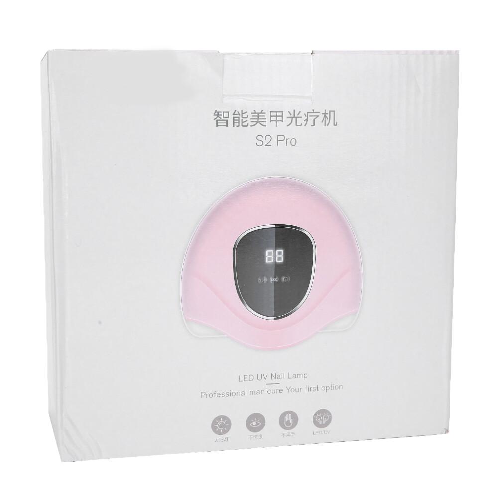 72W UV LED Nail Art Dryer Machine, s2 pro, Pink/White