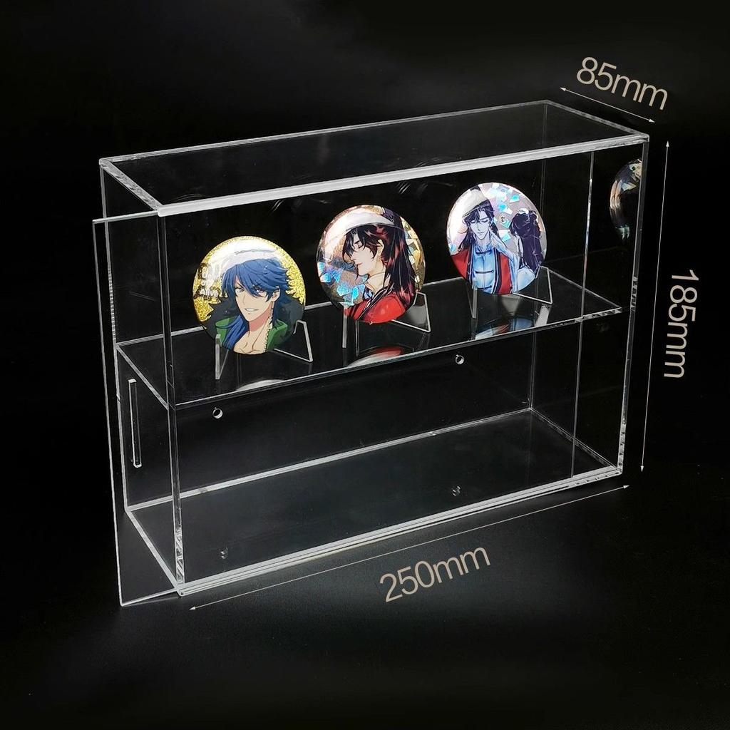 Acrylic Display Case,Display Cabinet for Mini Figures,Clear Desktop Storage Box Cabinet Organizer for Toys,Collections and Stone