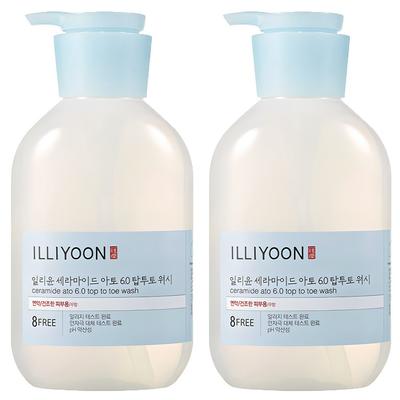 Illiyoon Ceramide Ato 6 0 Top to Toe Duschgel, 500 ml, 2 Einheiten