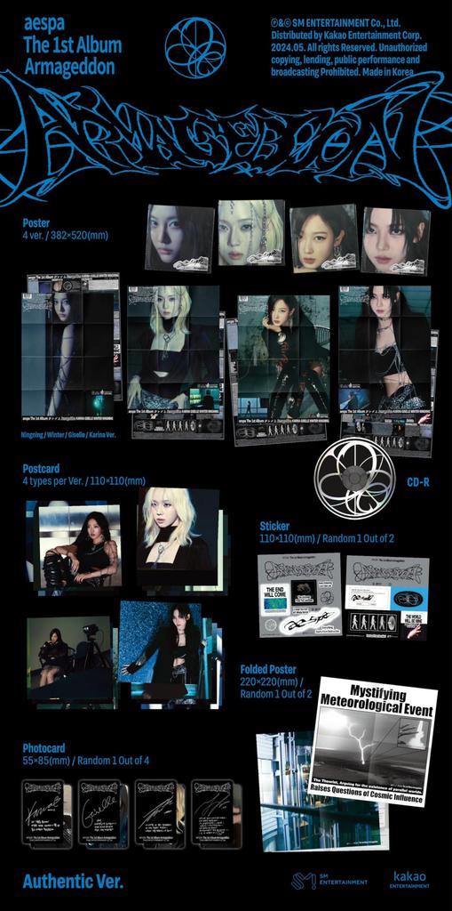 aespa 1st Full Album [Armageddon] (Poster Ver.) (Korean Edition)