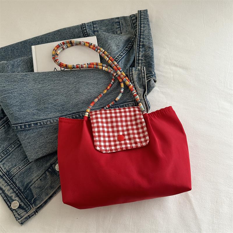 

Nylon cloth large bag women s new large-capacity shoulder tote bag commuter portable leisure shopping bag