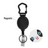 Portachiavi Retrattile da Alpinismo Outdoor con Clip a Fibbia Easy-Pull e Portabadge con Cavo in Acciaio