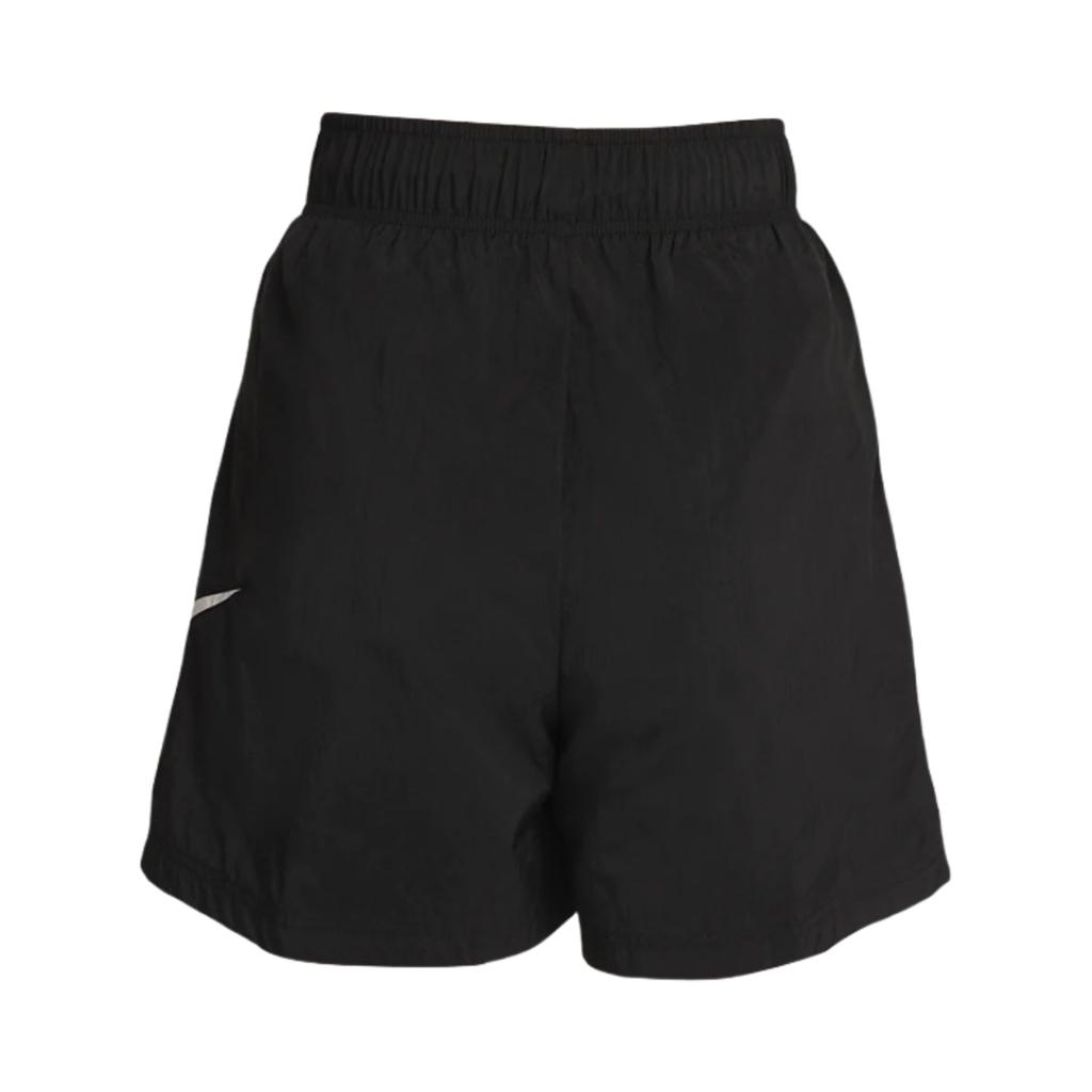 Nike Sportswear Essential High-Waisted Loose-Fit Straight-Leg Casual Shorts Women Bottoms Black DM6739-010
