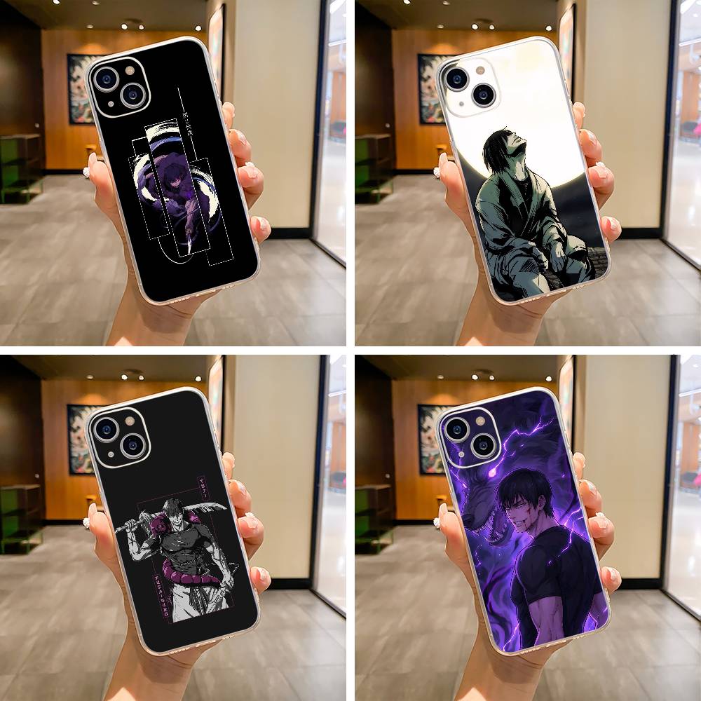 Charismatic villain-Fushiguro Toji Phone Case For iPhone17,16,15,14,13,12,11 ,Pro Max,16/15/14 Plus Transparent Cover