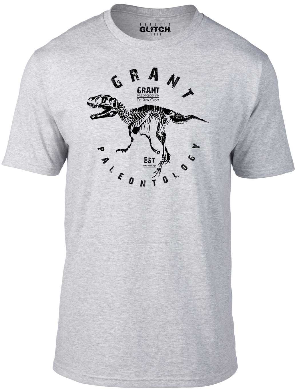 Grant Paleontology Men s T-Shirt Mens Womens Tees Top - Jurassic Dinosaur Park Film Movie Raptor XL