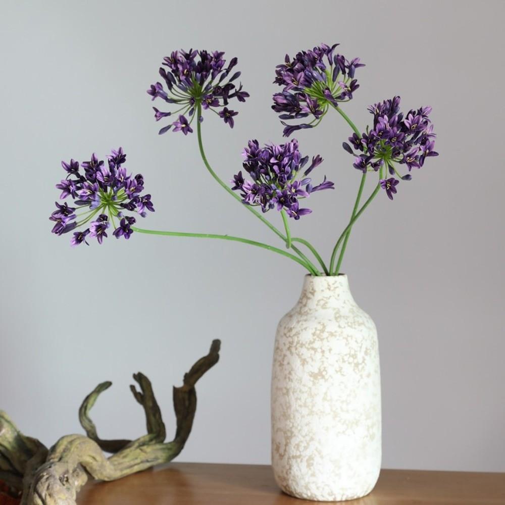Long Branch Agapanthus Flowers Branch Fake Artificial Flower Fake Lotus Flower Table Accessories