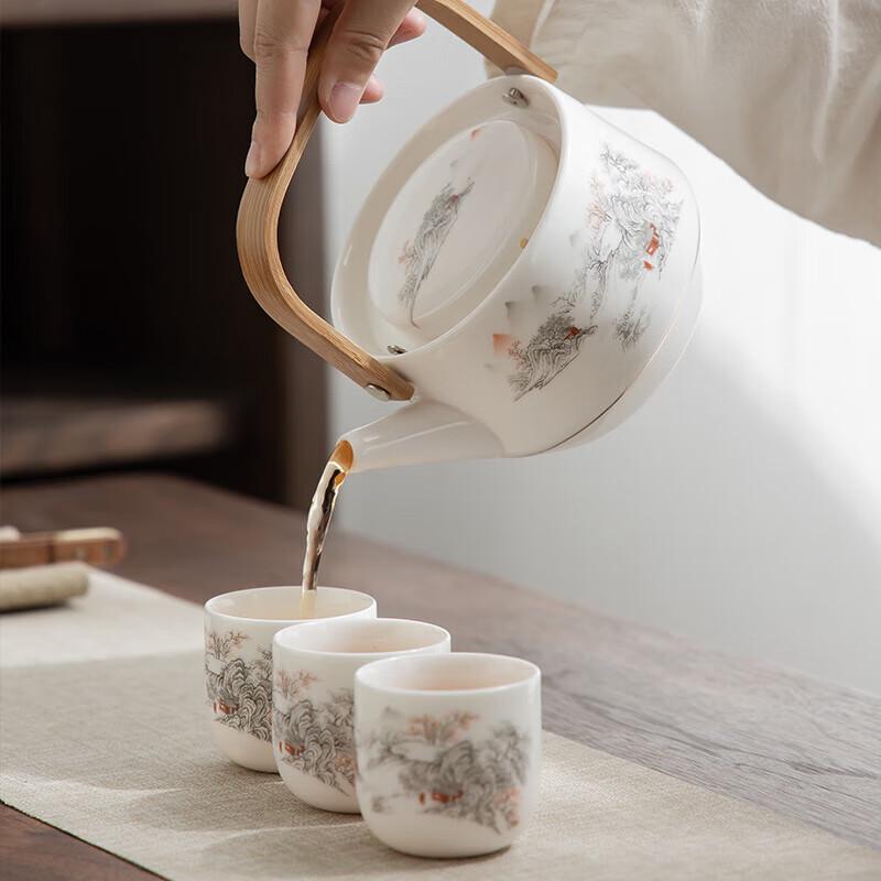 Jinxianyu 'Secluded Valley' Ceramic Gongfu Tea Set
