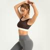 Color-Block Stripe High-Impact Yoga Sports Bra