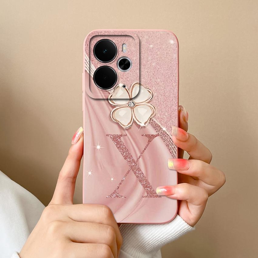 For Oppo Realme 14 15 16 13 Pro 14T 14X 15T 15X 14ProLite Phone Case Luxury Gold Crown Letters Shell Lightweight Matte Silicone Camera Protector Cover