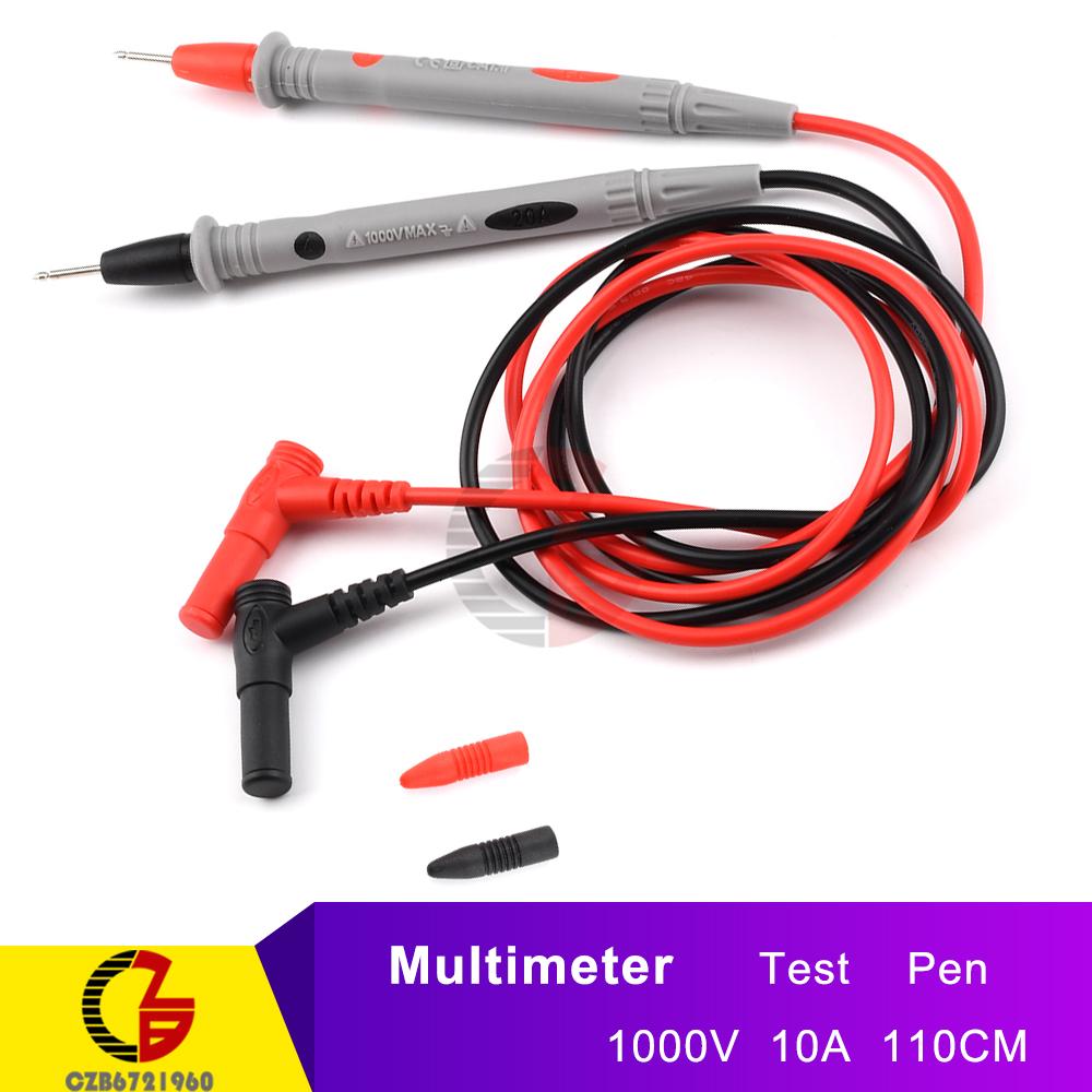 1 Pair Universal Digital Multimeter Test Pen Leads Multi Meter Tester Test Lead Cable Probe Pin Needle Wire Line 1000V 10A 20A