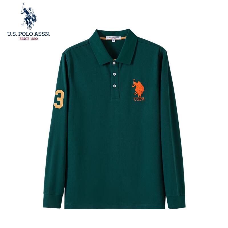 U.S. Polo Assn. Herren Langarm Poloshirt