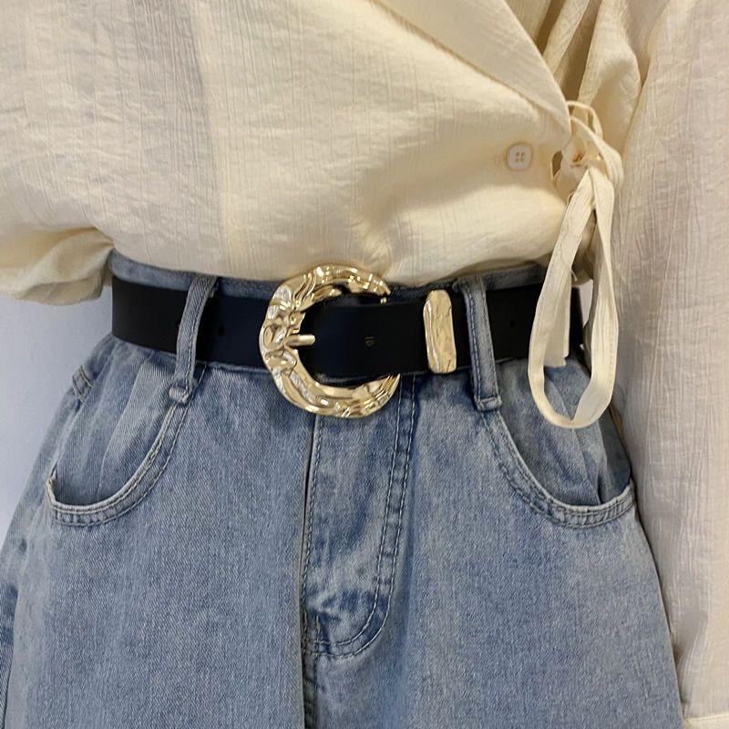 Womens Pu Sleek High Waist Wide Pants Jacket With Decorative Cinch Belt Design