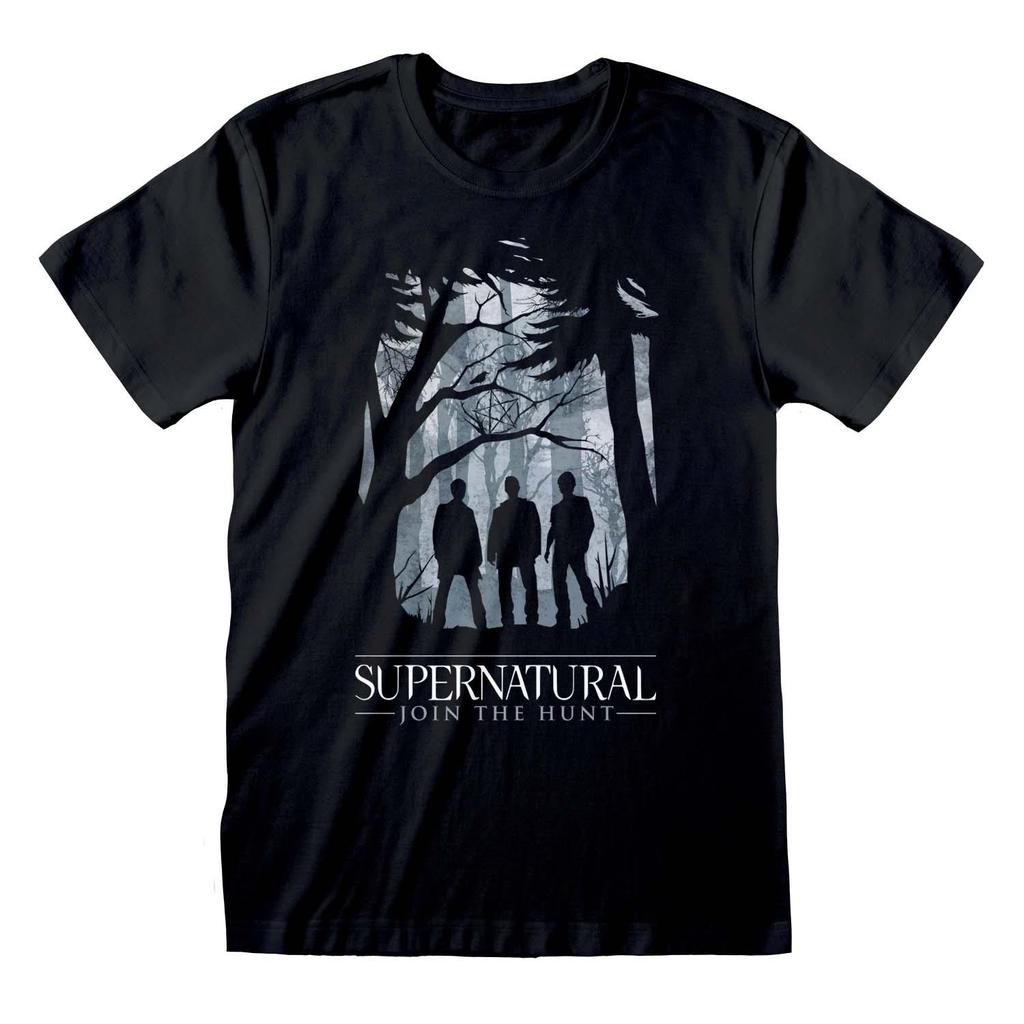 Supernatural Unisex Adult Silhouette T-Shirt