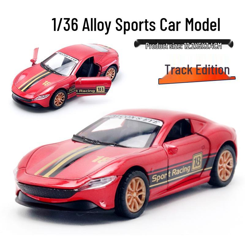 Bagged Alloy Model Sporting Car Ornament - Boys' Toy Gift